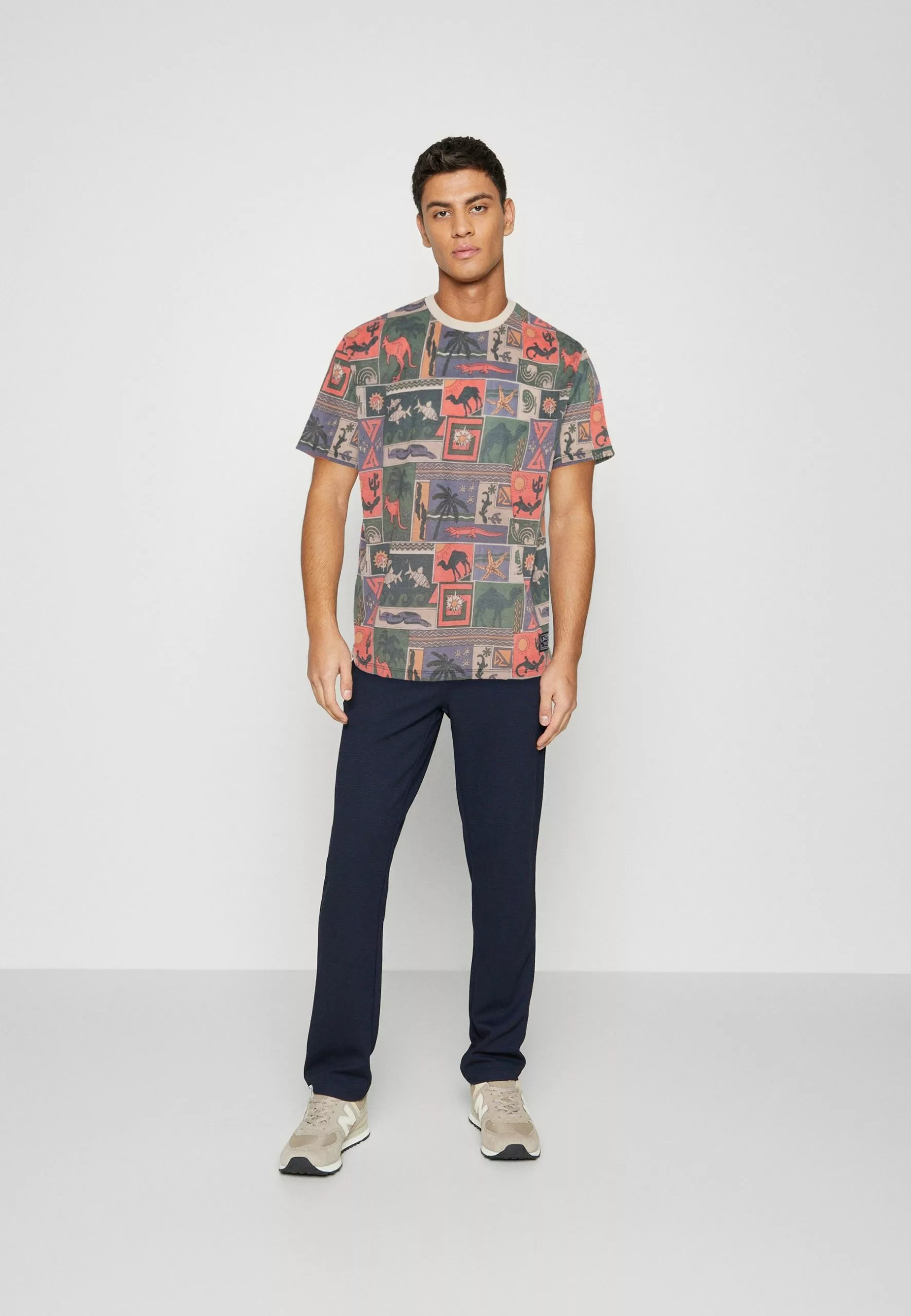 Kaotiko Unisex - T-Shirt Print - Orange 4 Kaotiko Unisex - T-Shirt Print - Orange - Afbeelding 2