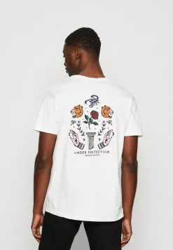 Kaotiko Washed Under Protection Unisex - T-Shirt Print - White