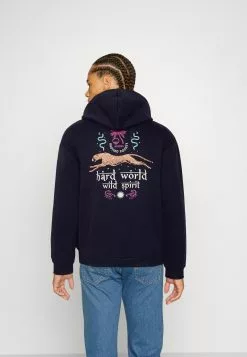 Kaotiko Sud Cap Hard World Unisex - Hoodie - Navy