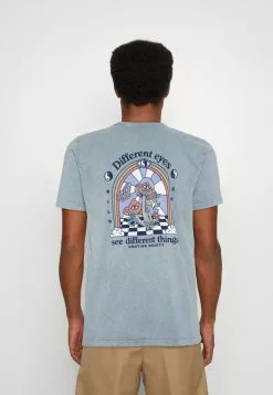 Kaotiko Washed Different Eyes Unisex - T-Shirt Print - Steel -Kaotiko Winkel 098911af5eb341d7864a87dd839bacb5