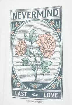 Kaotiko Nevermind Unisex - T-Shirt Print - White -Kaotiko Winkel 0f6f150b1511470791d70b2b0f8e2e27