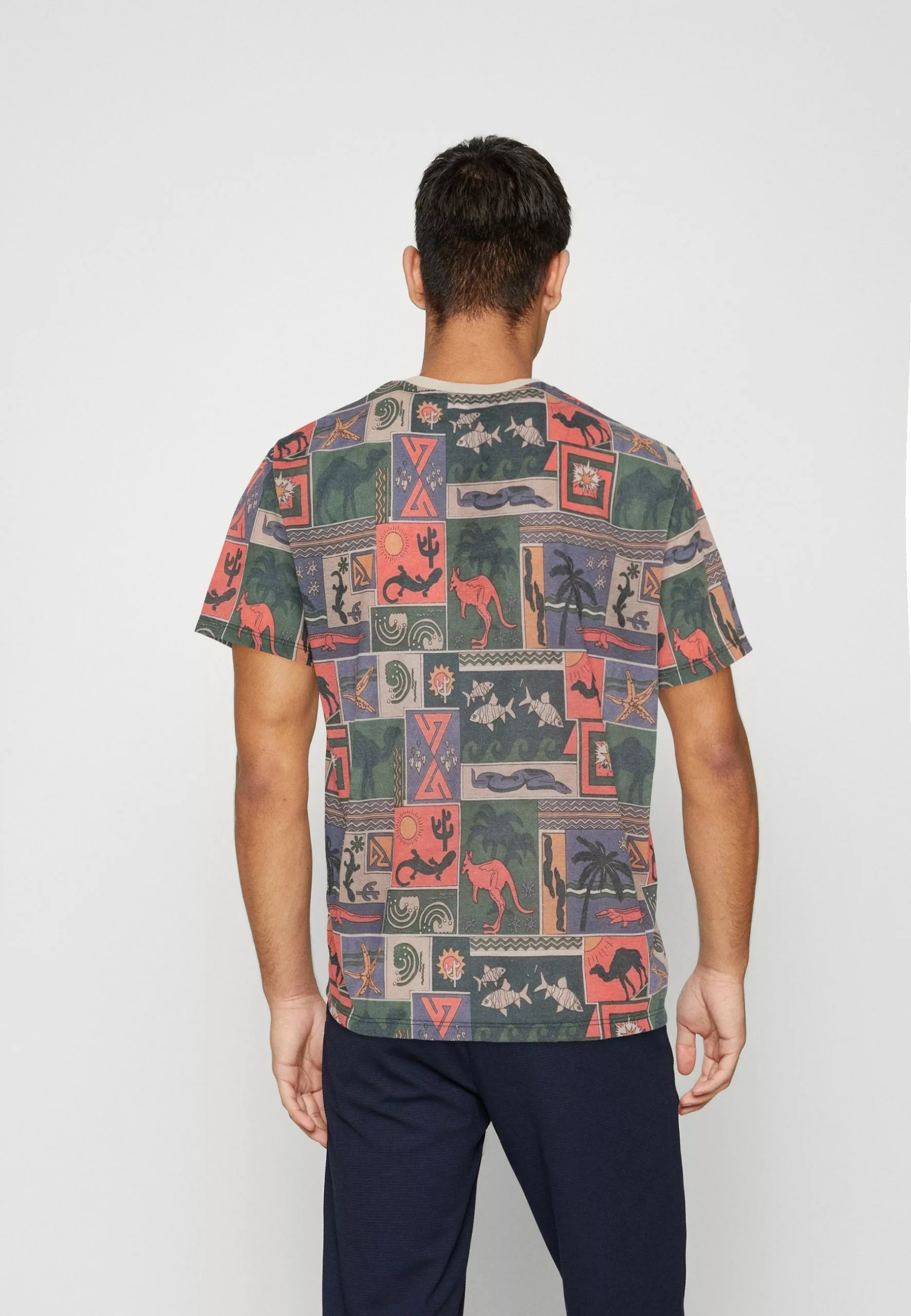 Kaotiko Unisex - T-Shirt Print - Orange 5 Kaotiko Unisex - T-Shirt Print - Orange - Afbeelding 3