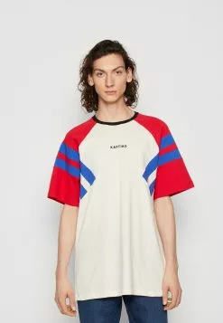 Kaotiko Levin Unisex - T-Shirt Print - Ivory/Red/Royal