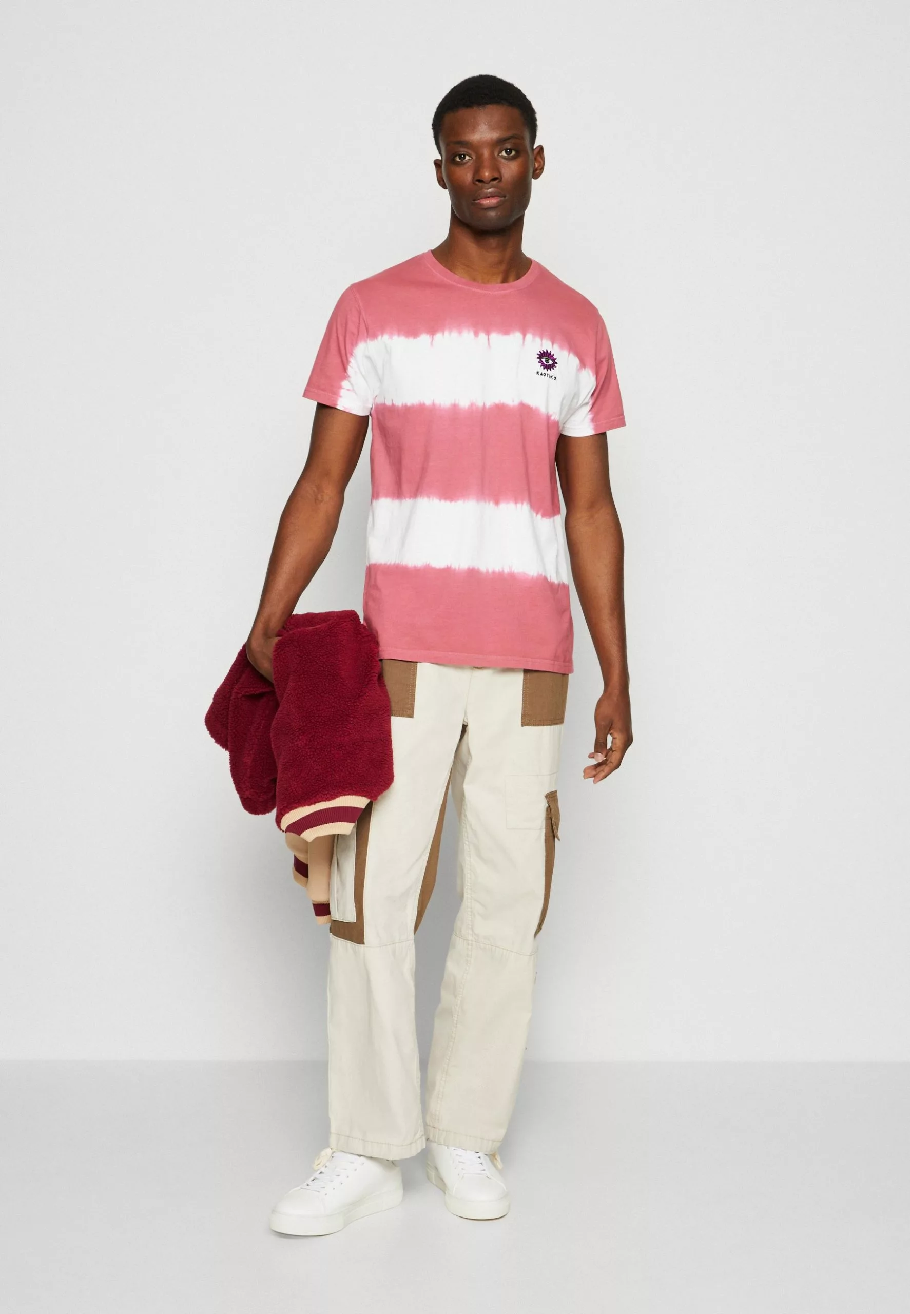 Kaotiko Tie Dye Sun Unisex - T-Shirt Print - Burgundy 4 Kaotiko Tie Dye Sun Unisex - T-Shirt Print - Burgundy - Afbeelding 2