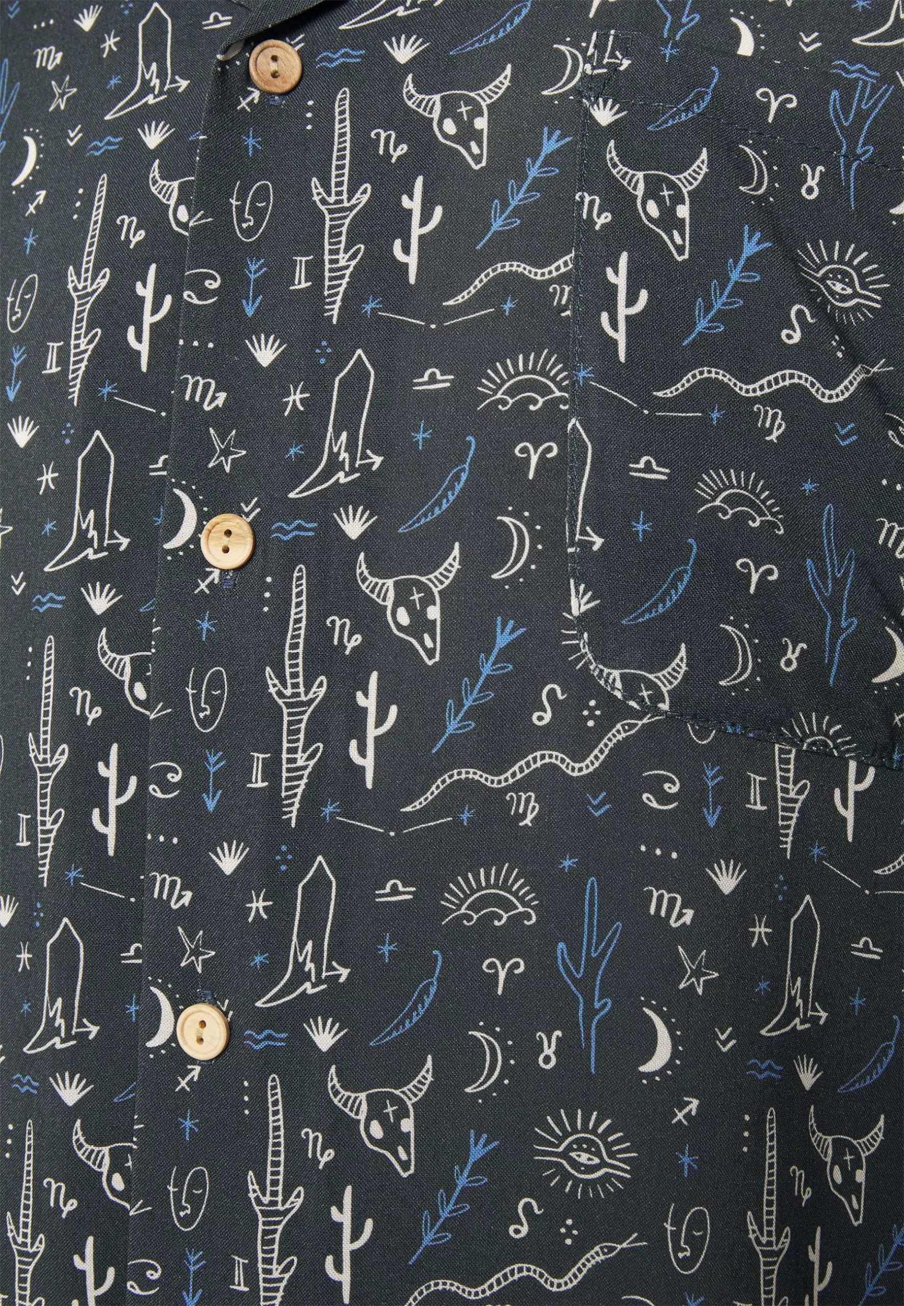 Kaotiko Shirt Mojave Desert Unisex - Overhemd - Blue 5 Kaotiko Shirt Mojave Desert Unisex - Overhemd - Blue - Afbeelding 3