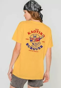 Kaotiko Washed Burguer - T-Shirt Print - Amarillo 14 Kaotiko Washed Burguer - T-Shirt Print - Amarillo -Kaotiko Winkel 209a470e3f53450ab585e8c904c409f9