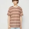 Kaotiko Luka Stripes Unisex - T-Shirt Print - Brown -Kaotiko Winkel 257bb421cf7e49c4a29a353f5426be6b