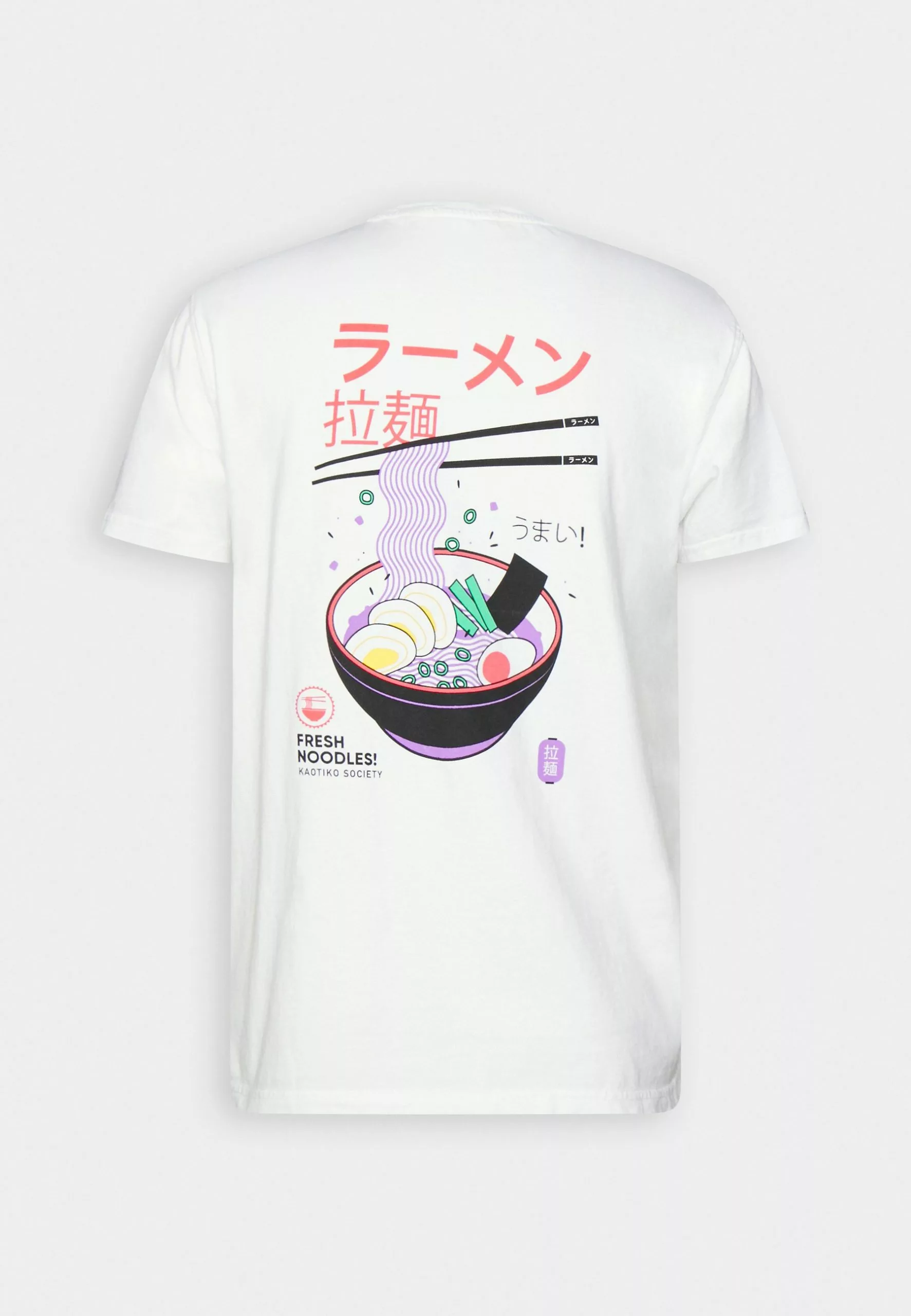 Kaotiko Washed Fresh Noodles Unisex - T-Shirt Print - White 8 Kaotiko Washed Fresh Noodles Unisex - T-Shirt Print - White - Afbeelding 6