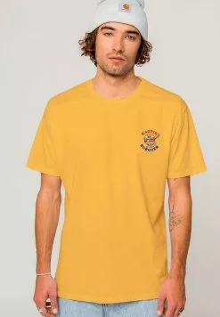 Kaotiko Washed Burguer - T-Shirt Print - Amarillo 13 Kaotiko Washed Burguer - T-Shirt Print - Amarillo -Kaotiko Winkel 2bec8aac318f428db3a3495946ed16b5