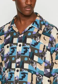 Kaotiko Camisa Tunisia Unisex - Overhemdblouse - Blue -Kaotiko Winkel 2cea76777dbb4c6faf5d68d668d82b9c