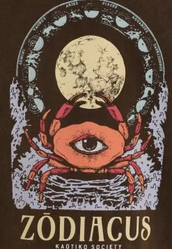 Kaotiko Washed Zodiacus Unisex - T-Shirt Print - Brown -Kaotiko Winkel 2d9a42874fb84c43a9ad93533ce3158e