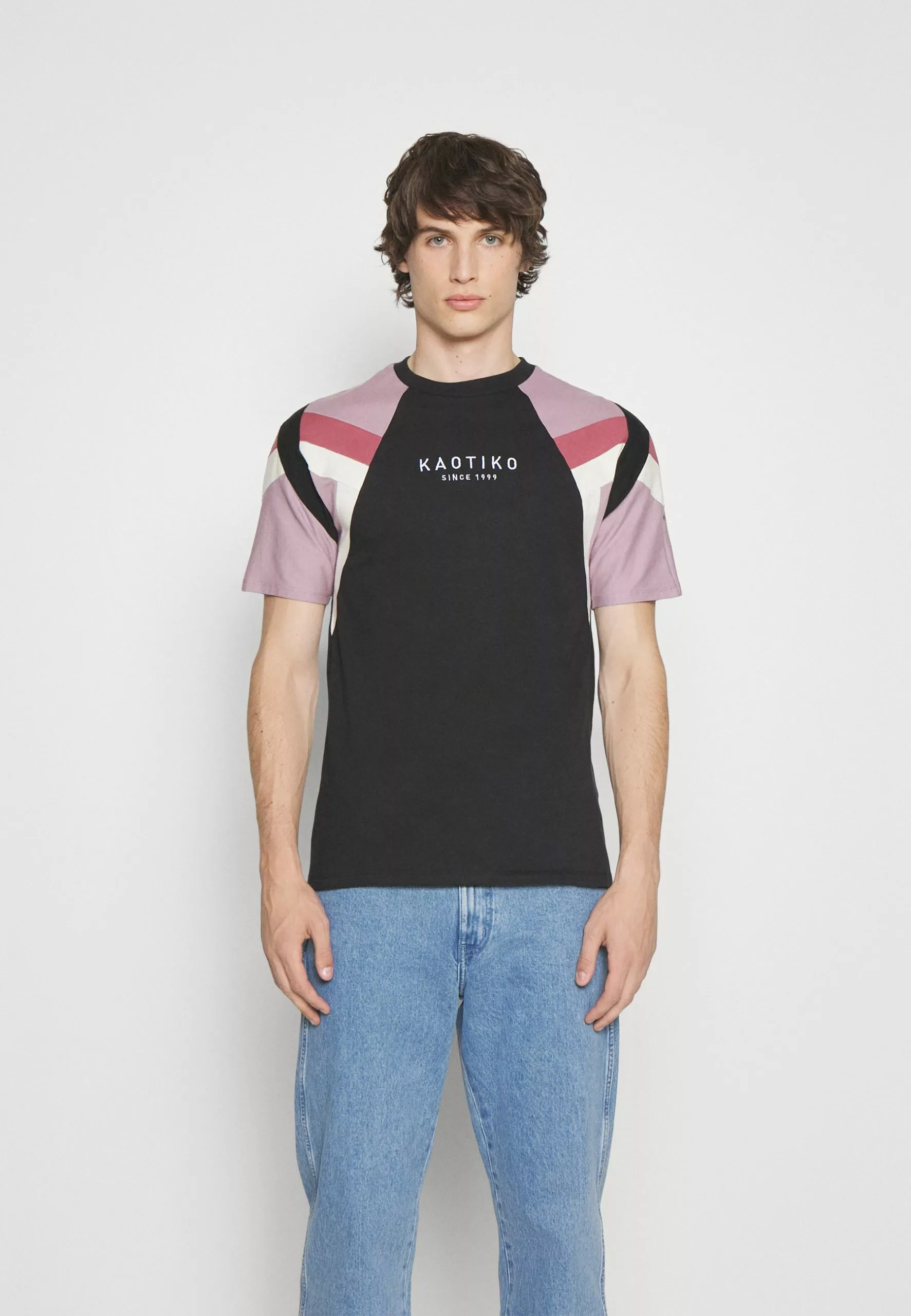 Kaotiko Joss Unisex - T-Shirt Print - Black/Malva/Burgundy 3 Kaotiko Joss Unisex - T-Shirt Print - Black/Malva/Burgundy