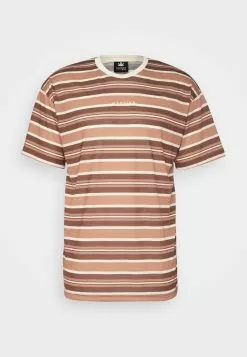 Kaotiko Luka Stripes Unisex - T-Shirt Print - Brown -Kaotiko Winkel 312ae8e2657b4d6c8468437f8b37c171