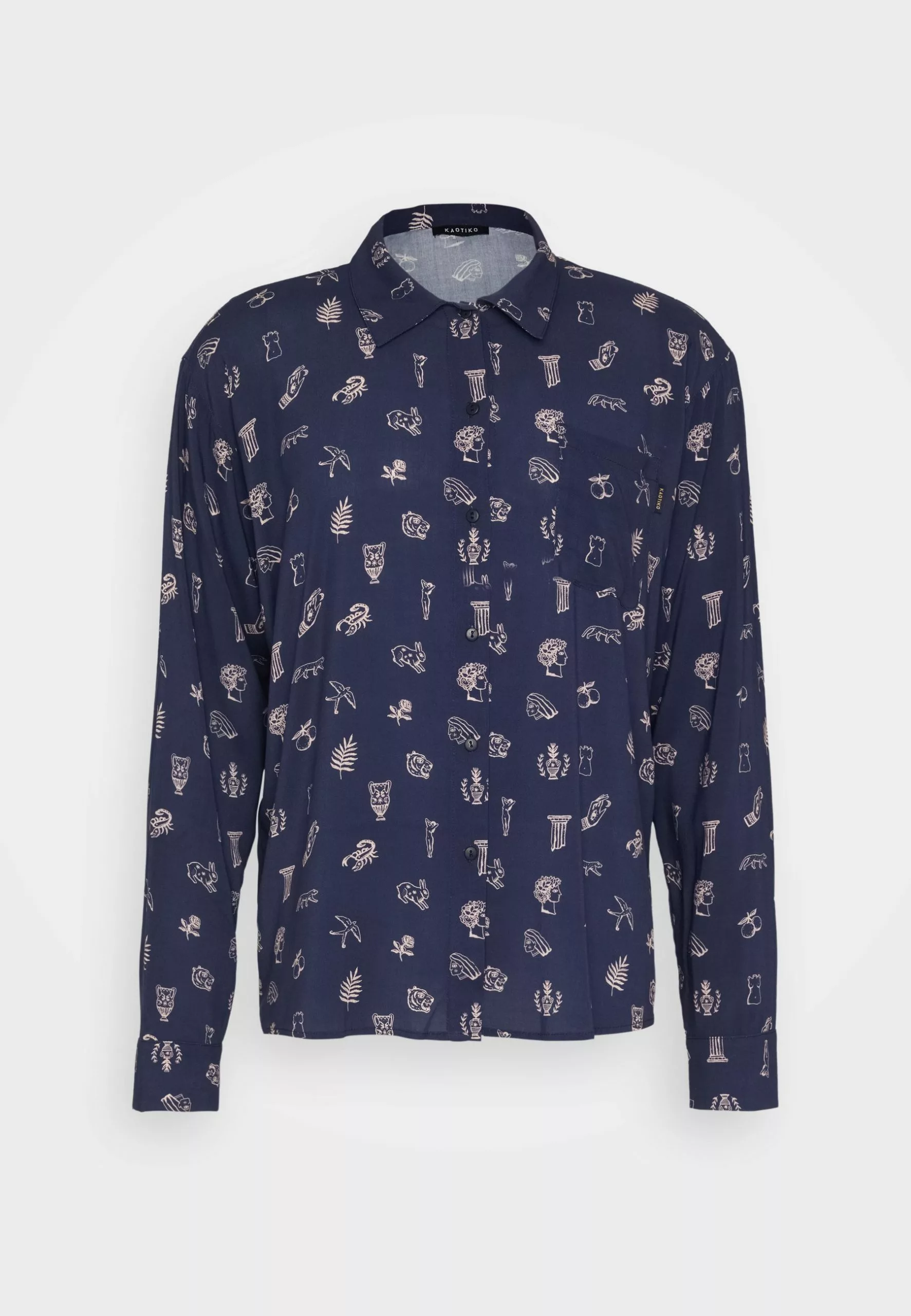 Kaotiko Camisa Atenas Unisex - Overhemdblouse - Navy 7 Kaotiko Camisa Atenas Unisex - Overhemdblouse - Navy - Afbeelding 5
