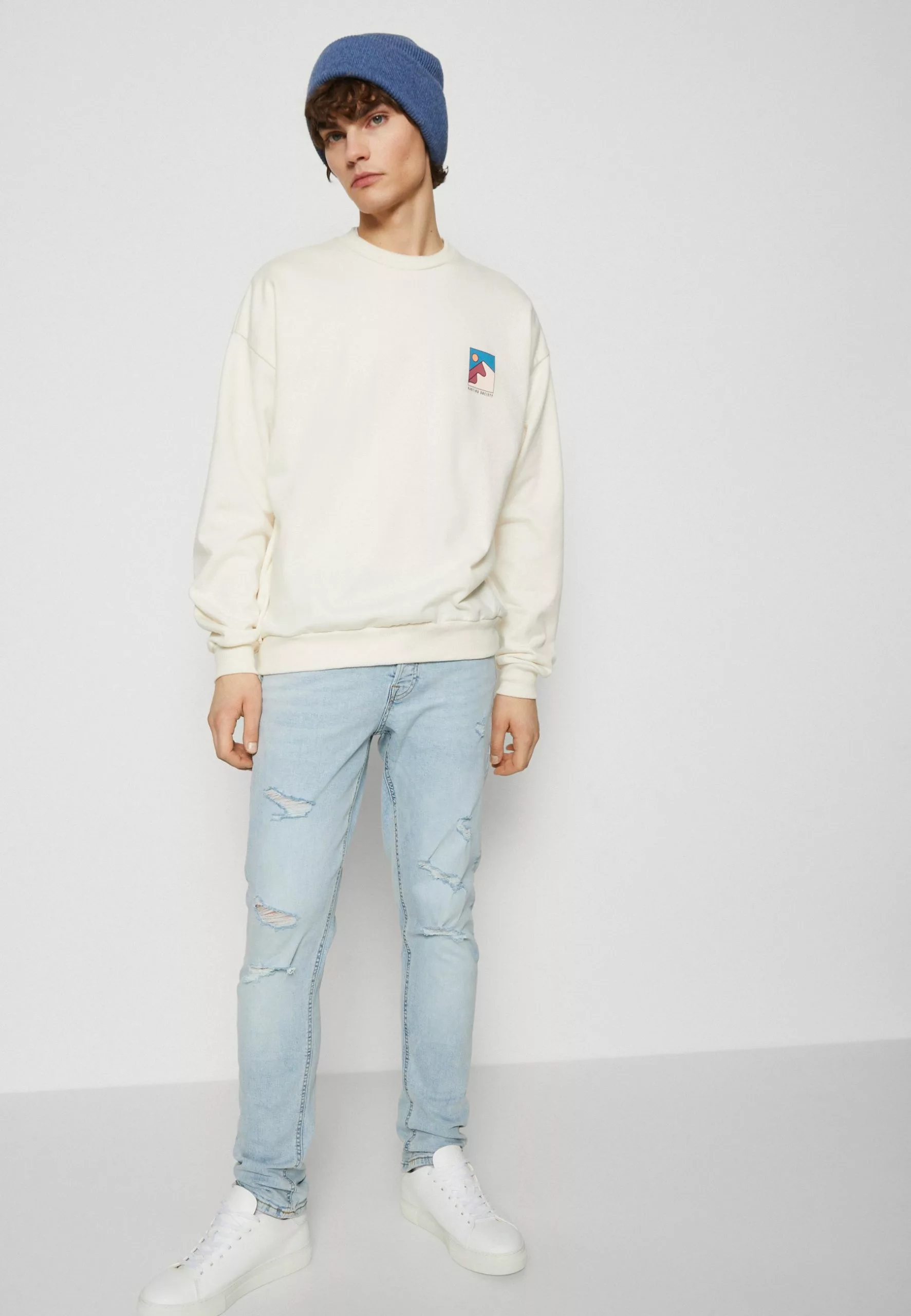 Kaotiko Crew Mountain Unisex - Sweater - Ivory 6 Kaotiko Crew Mountain Unisex - Sweater - Ivory - Afbeelding 4
