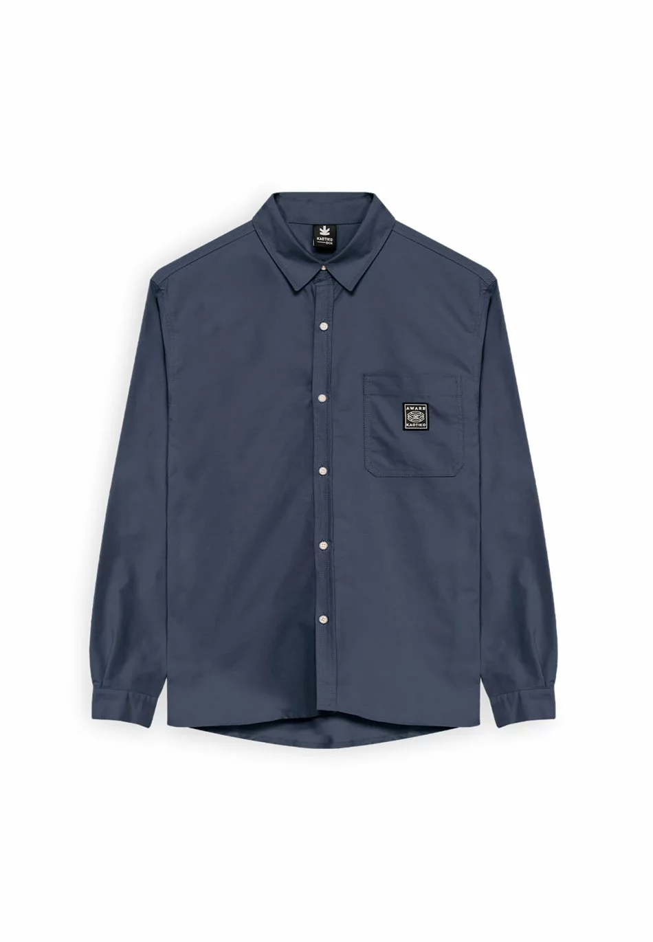 Kaotiko Unisex Roger - Overhemd - Navy Blue 6 Kaotiko Unisex Roger - Overhemd - Navy Blue - Afbeelding 4