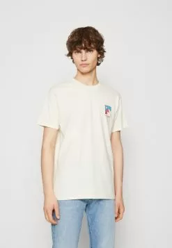 Kaotiko Mountain Minimal Unisex - T-Shirt Print - Ivory -Kaotiko Winkel 400a1504dda946558bd53d643c2b7b5b