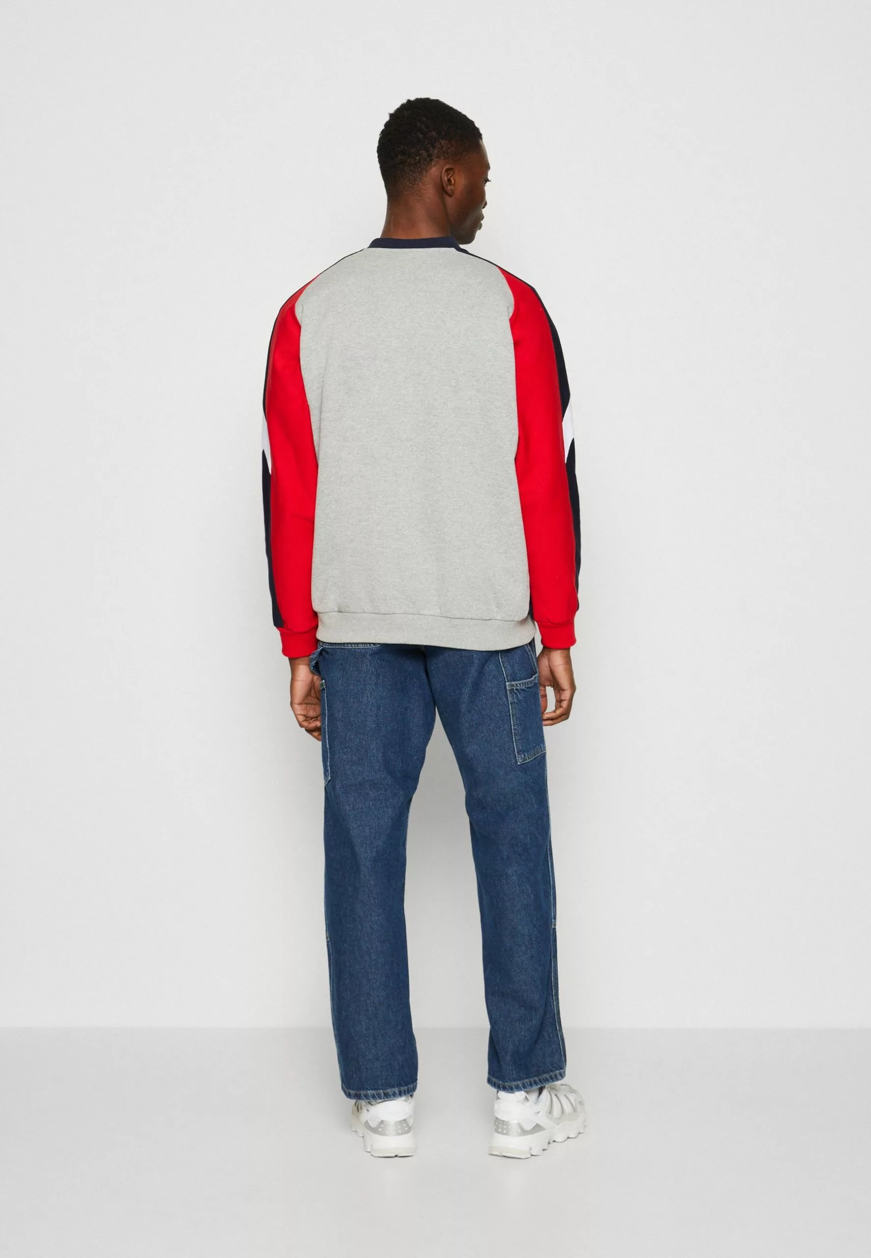 Kaotiko Crew Keoni Unisex - Sweater - Grey/Royal/Red 5 Kaotiko Crew Keoni Unisex - Sweater - Grey/Royal/Red - Afbeelding 3