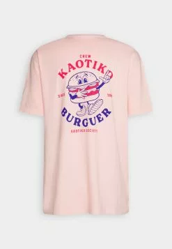 Kaotiko Burguer Unisex - T-Shirt Print - Pink -Kaotiko Winkel 41dd0358aae148a7ab66261929c35b11