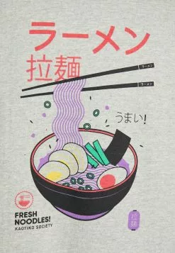 Kaotiko Crew Fresh Noodles Unisex - Sweater - Grey -Kaotiko Winkel 434e4c26b1a842729866ea43596bb06e