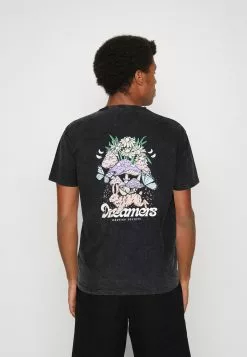 Kaotiko Dreamers Unisex - T-Shirt Print - Black