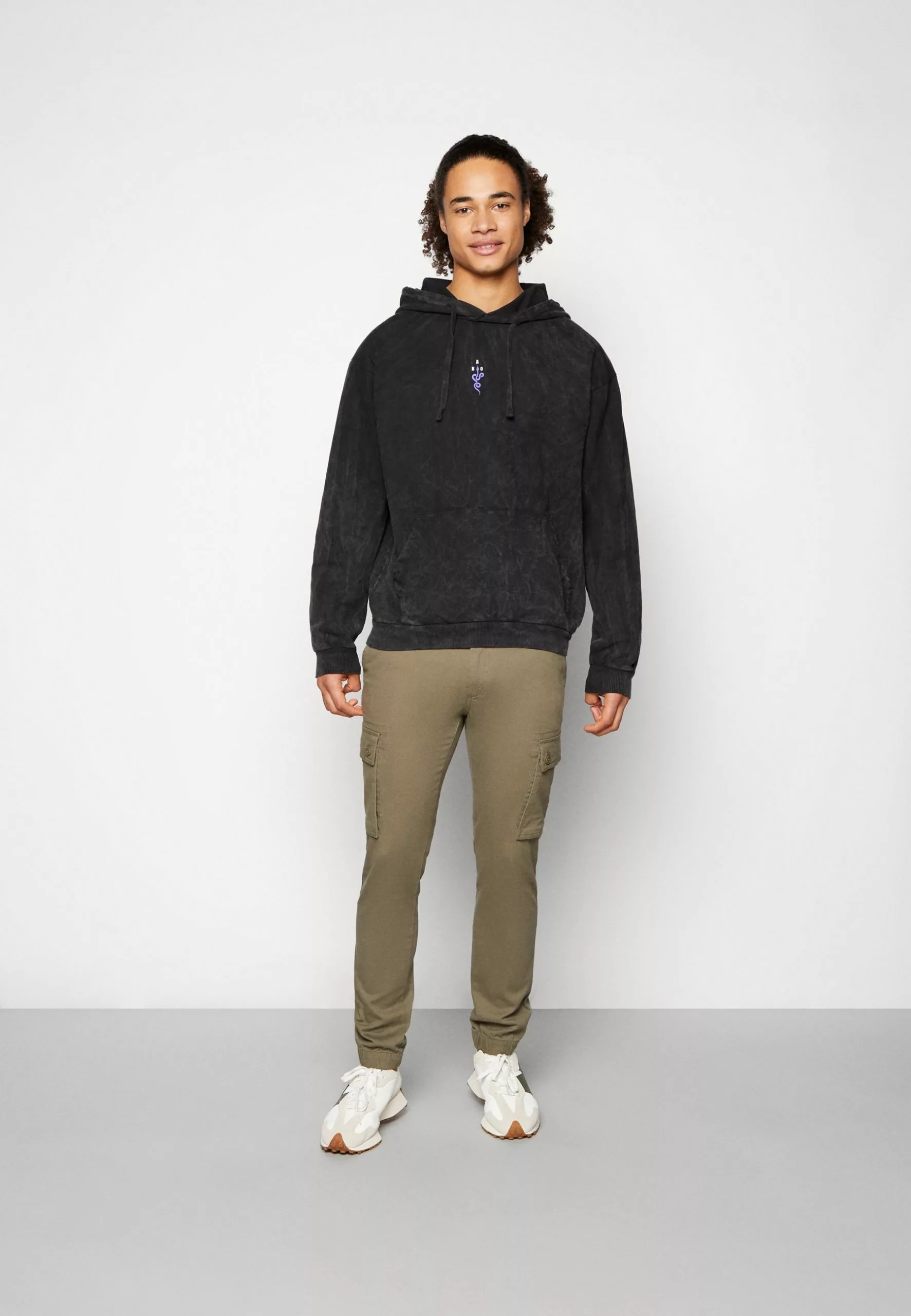 Kaotiko Cap Washed Luck Takes Hard Work - Sweater - Black 4 Kaotiko Cap Washed Luck Takes Hard Work - Sweater - Black - Afbeelding 2