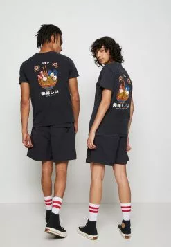 Kaotiko Washed Ramen - T-Shirt Print - Black