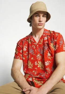 Kaotiko Carnation Unisex - Overhemdblouse - Red -Kaotiko Winkel 60686eae8e4e4af1915a9b8baf32c7d4