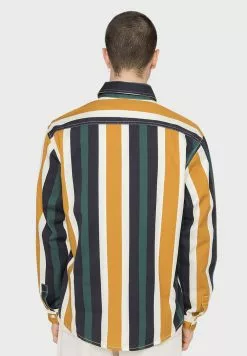 Kaotiko Unisex Stripe - Overhemd - Blue -Kaotiko Winkel 6472d8bbac3844b0998dcec0500200ea