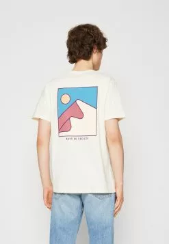 Kaotiko Mountain Minimal Unisex - T-Shirt Print - Ivory