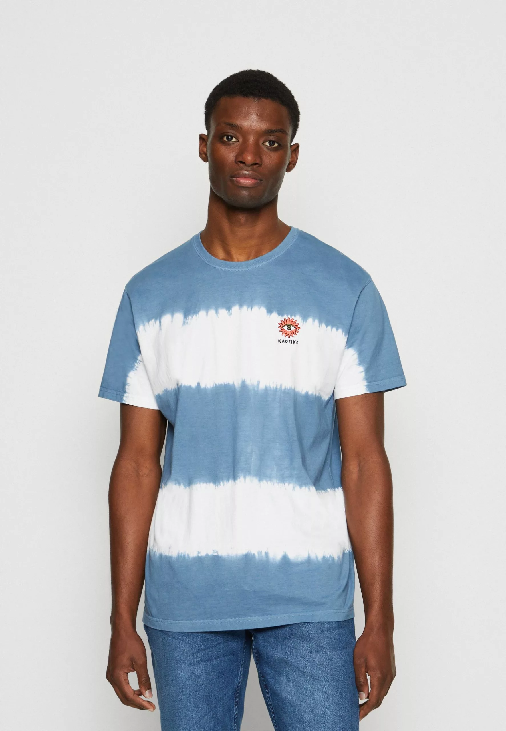 Kaotiko Tie Dye Sun Unisex - T-Shirt Print - Blue 3 Kaotiko Tie Dye Sun Unisex - T-Shirt Print - Blue