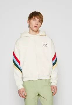 Kaotiko Walker Unisex - Sweater Met Rits - Ivory/Red/Blue