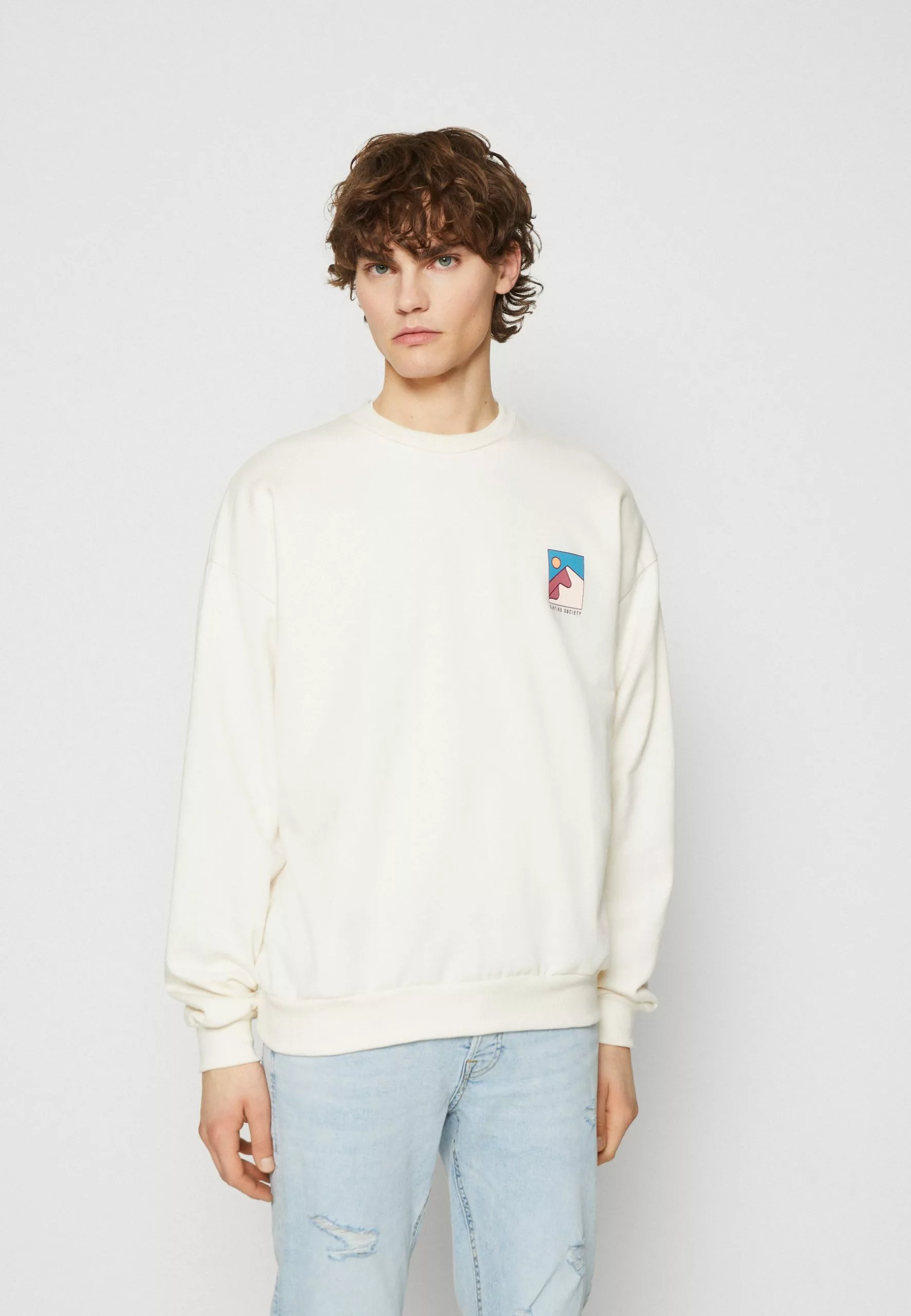 Kaotiko Crew Mountain Unisex - Sweater - Ivory 5 Kaotiko Crew Mountain Unisex - Sweater - Ivory - Afbeelding 3