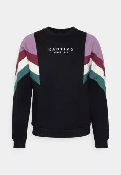 Kaotiko Crew Seattle - Sweater Met Rits - Black/Purple/Dark Burgundy -Kaotiko Winkel 6de73f60fb544f83bfc58b70d6cbdc85
