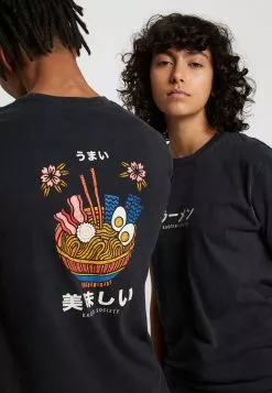 Kaotiko Washed Ramen - T-Shirt Print - Black -Kaotiko Winkel 6e0520c62b0746399604b2de5bc62959