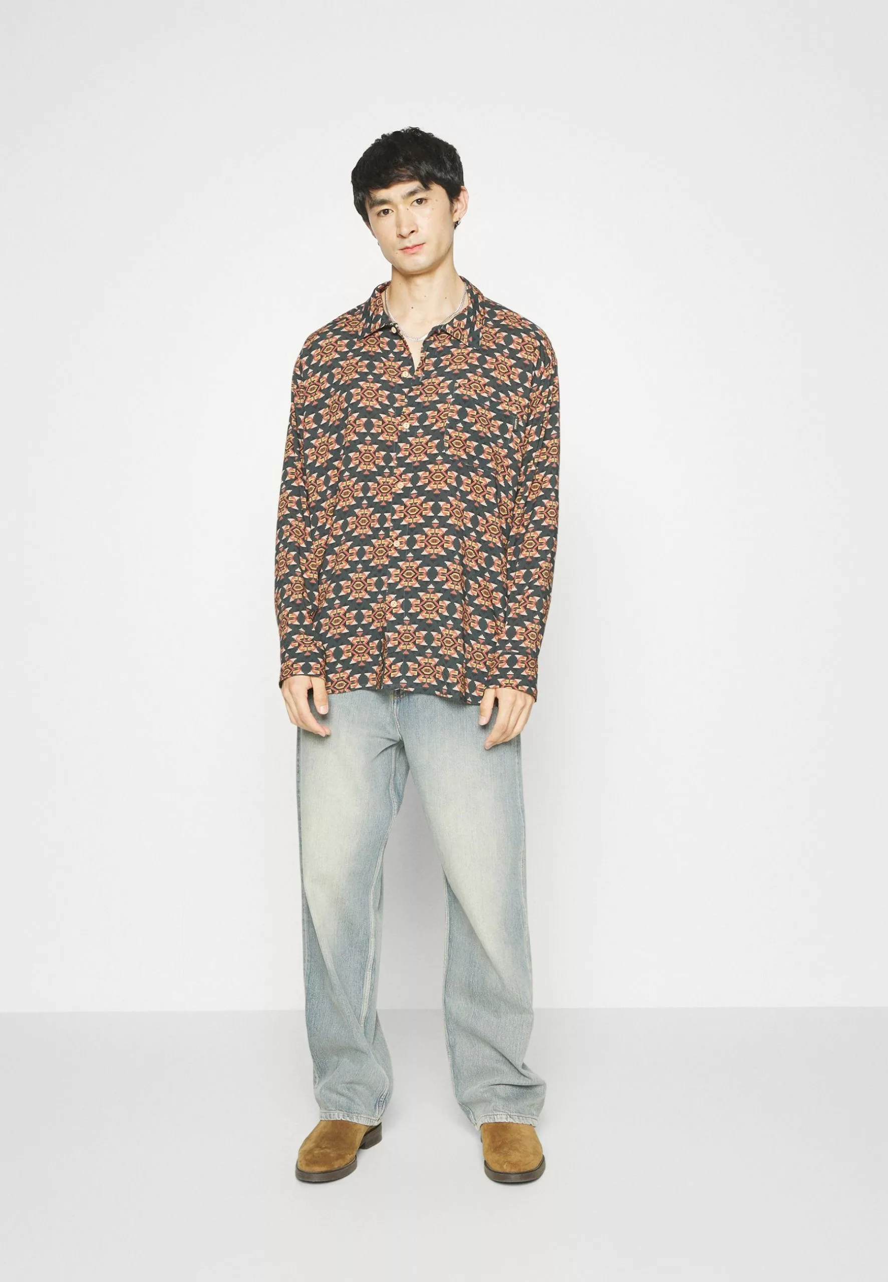 Kaotiko Ethnic Unisex - Overhemdblouse - Jade 7 Kaotiko Ethnic Unisex - Overhemdblouse - Jade - Afbeelding 5