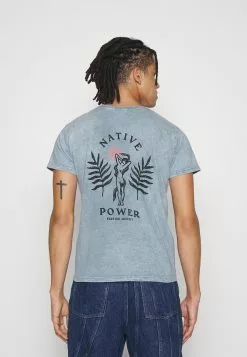Kaotiko Washed Native Power Unisex - T-Shirt Print - Acero