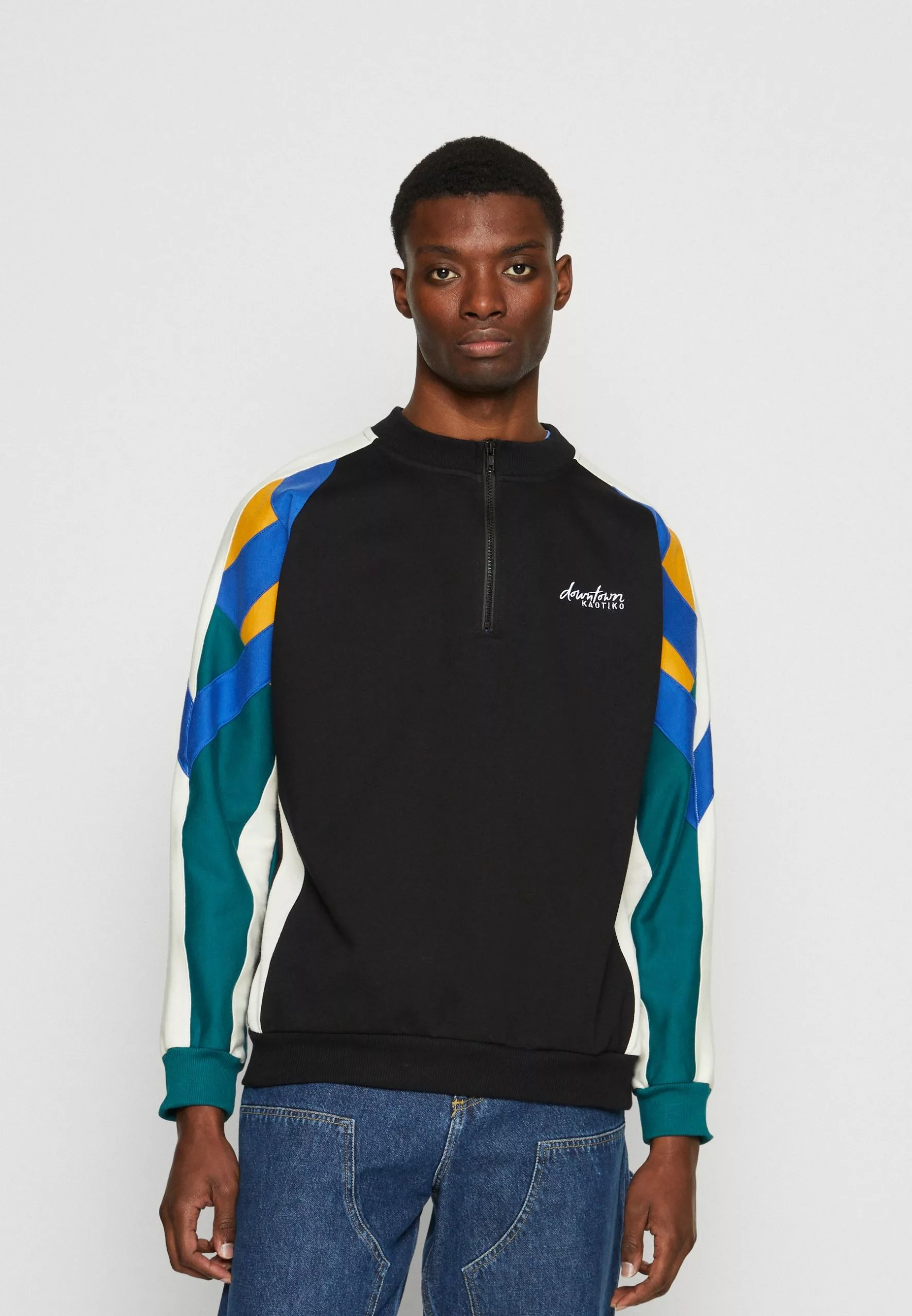 Kaotiko Crew Keoni Unisex - Sweater - Black/Azafran/Royal 3 Kaotiko Crew Keoni Unisex - Sweater - Black/Azafran/Royal