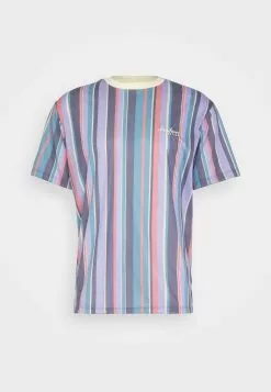 Kaotiko Luken Stripes Unisex - T-Shirt Print - Malva -Kaotiko Winkel 726f7e77f6b545f08389e1e8378a513d
