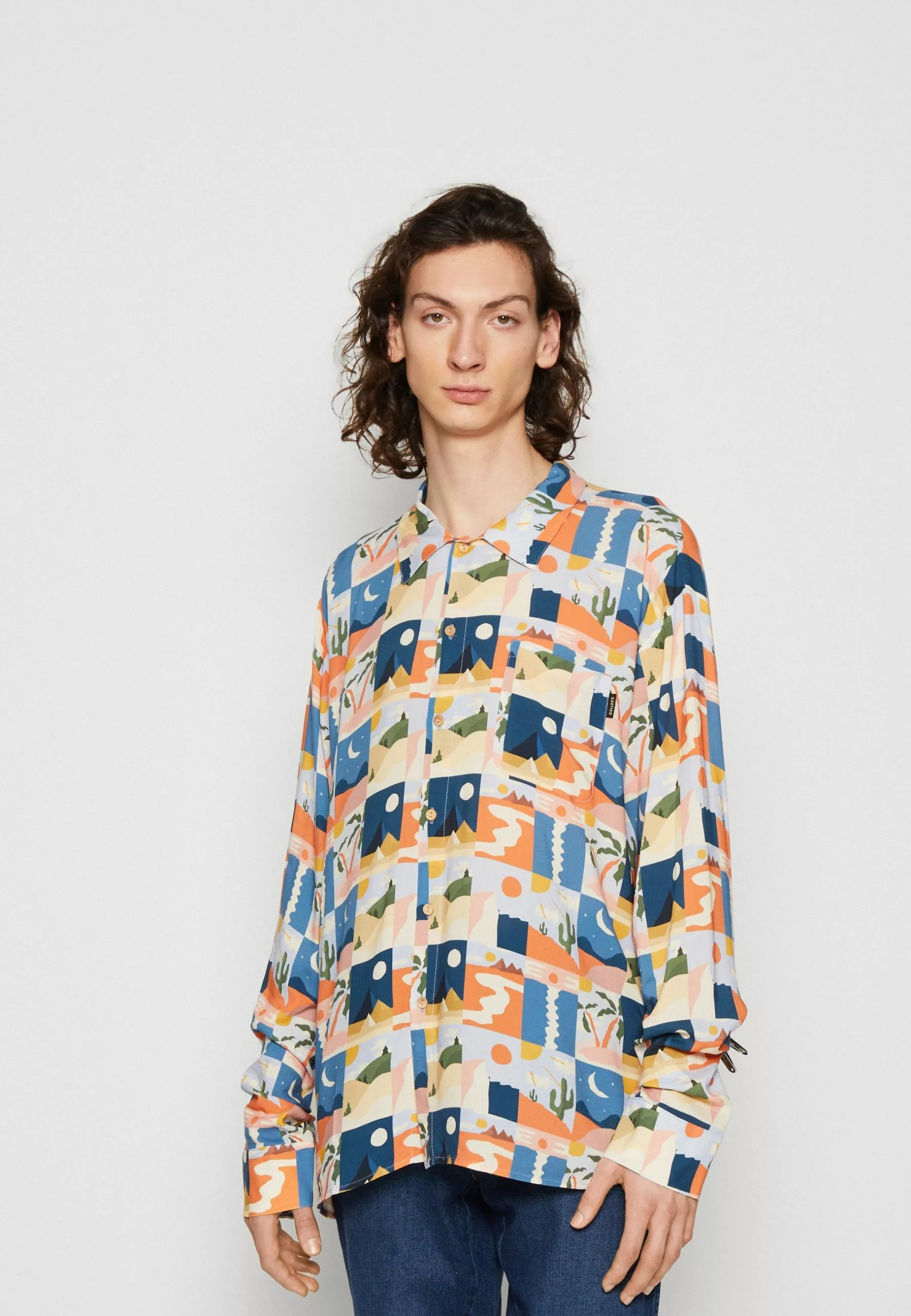 Kaotiko Camisa Tunisia Unisex - Overhemd - Orange 3 Kaotiko Camisa Tunisia Unisex - Overhemd - Orange