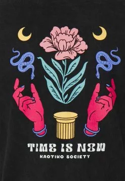 Kaotiko Washed Time Is Now Unisex - T-Shirt Print - Black 12 Kaotiko Washed Time Is Now Unisex - T-Shirt Print - Black -Kaotiko Winkel 77148a142b384df293cd10530dc6435f