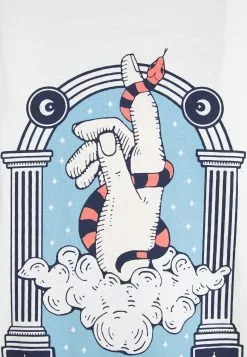 Kaotiko Washed Hand Snake - T-Shirt Print - White -Kaotiko Winkel 7809230e187544549c83c2d4e4f1f57c