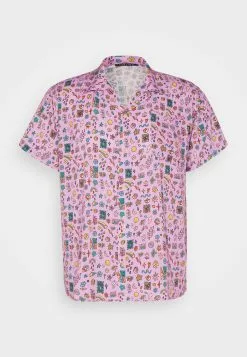 Kaotiko Shirt Smile Beach Unisex - Overhemdblouse - Violet -Kaotiko Winkel 7a572b0ebb394a51b23133915edd8664