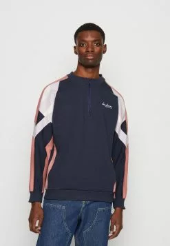 Kaotiko Crew Keoni Unisex - Sweater - Navy/Burgundy/Malva