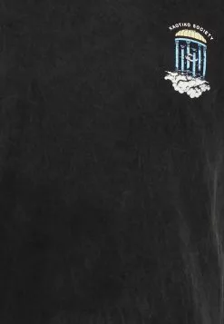 Kaotiko Washed Temple Of Earth Unisex - T-Shirt Print - Black -Kaotiko Winkel 7c1840647b5a4c3fbad6ef16bd47f668