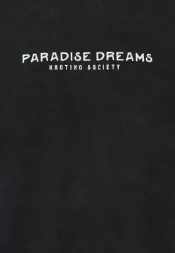 Kaotiko Washed Paradise Dream - T-Shirt Print - Black -Kaotiko Winkel 86d6959e7e8c406daa9a138ef772e2cf
