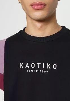 Kaotiko Crew Seattle - Sweater Met Rits - Black/Purple/Dark Burgundy -Kaotiko Winkel 86e682c9ea4d4049bd7be72b8585a08c