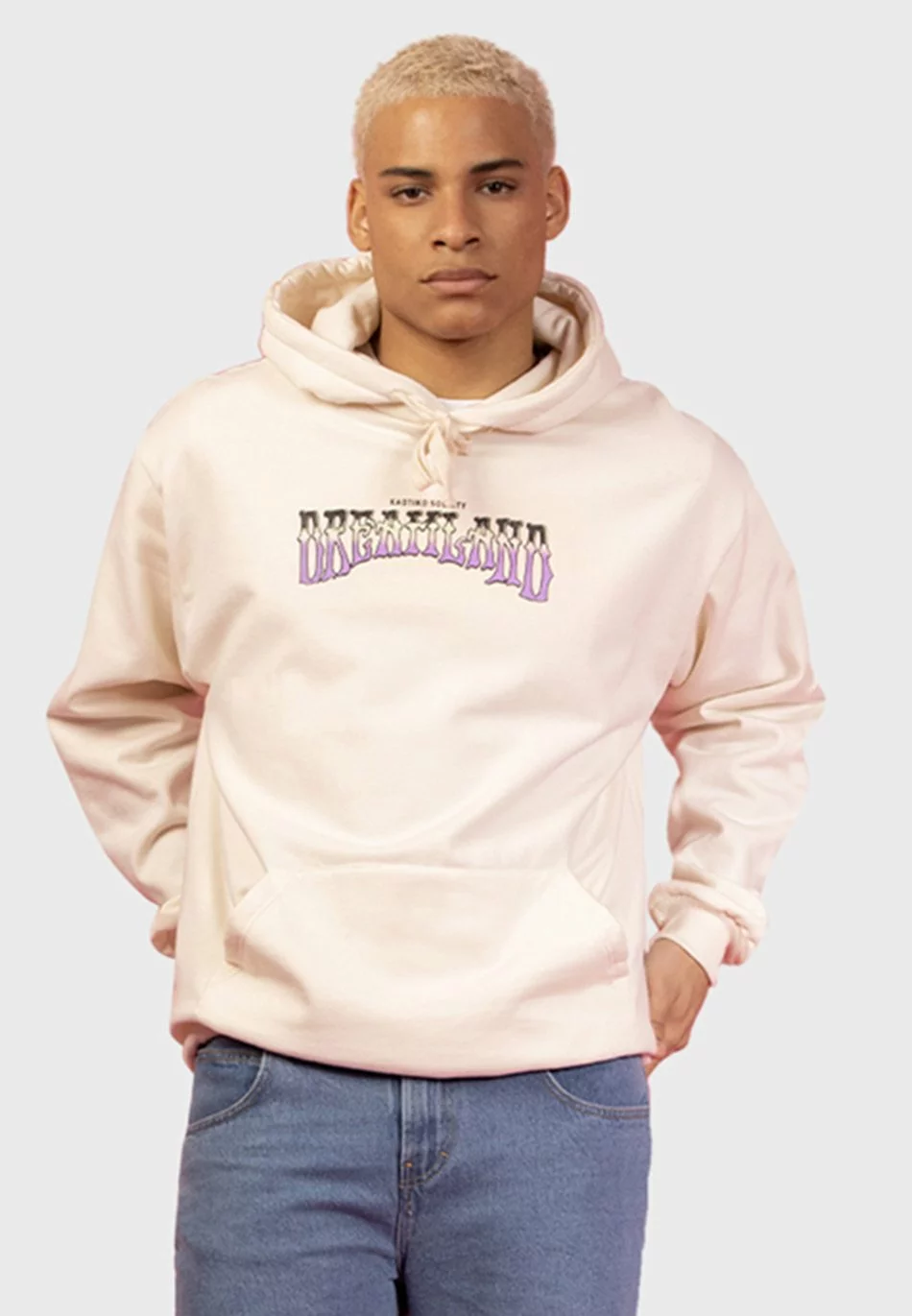 Kaotiko Sud Cap Dreamland - Hoodie - Ivory 3 Kaotiko Sud Cap Dreamland - Hoodie - Ivory