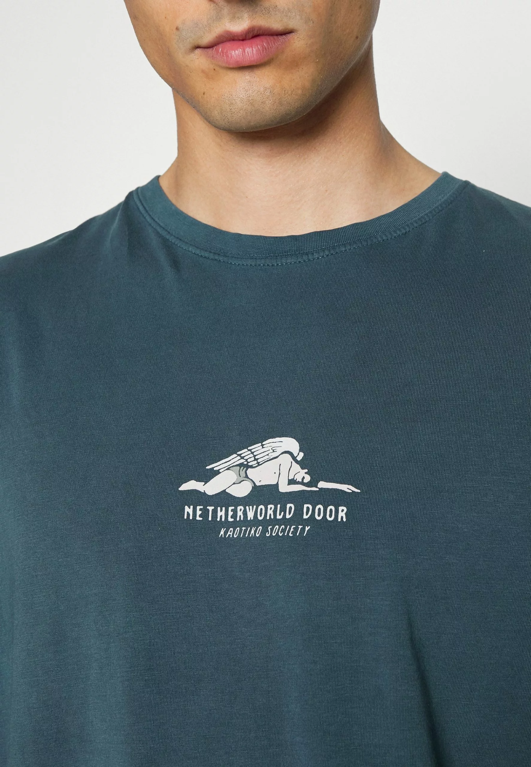 Kaotiko Washed Netherworld Door Unisex - T-Shirt Print - Navy 8 Kaotiko Washed Netherworld Door Unisex - T-Shirt Print - Navy - Afbeelding 6