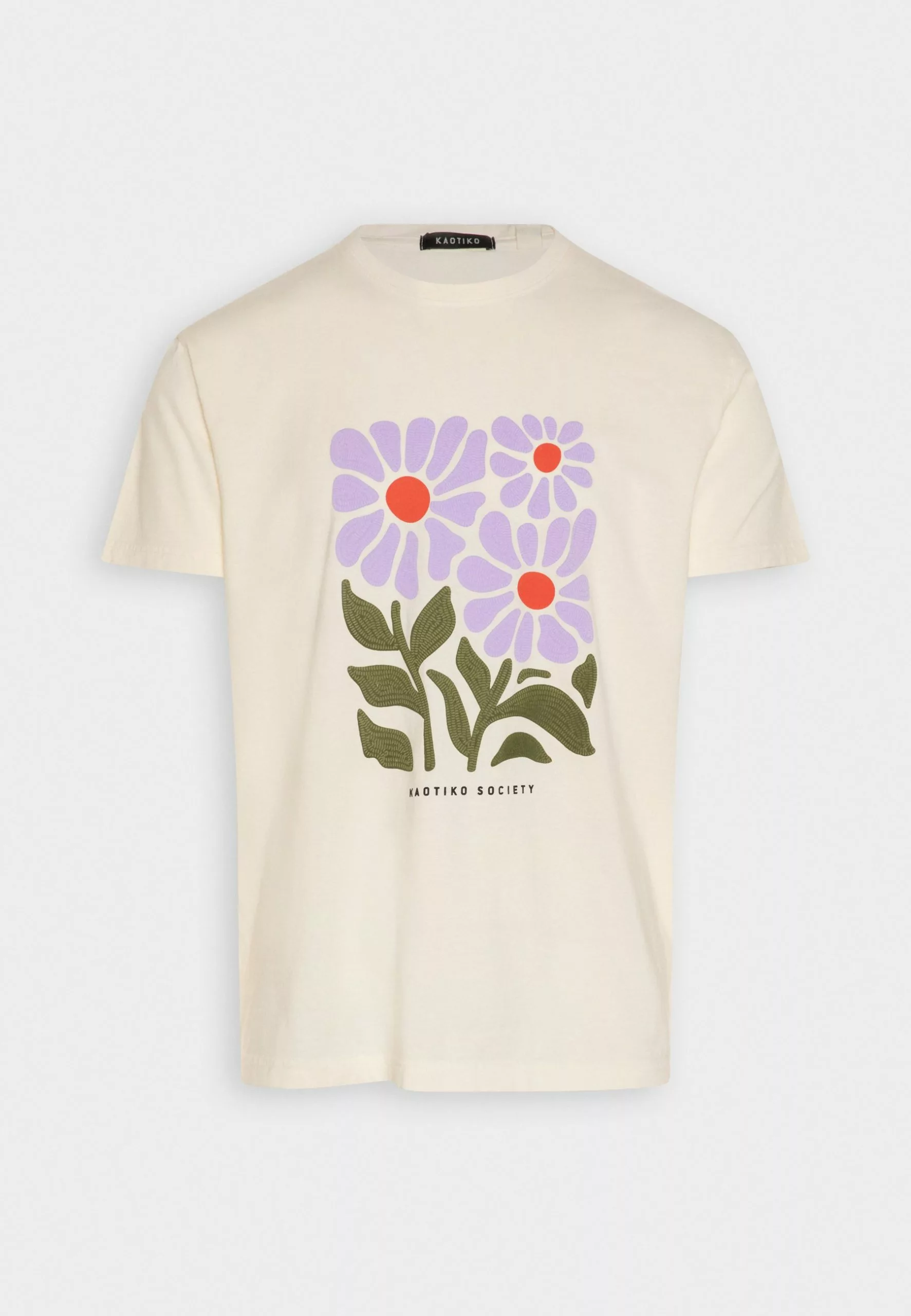 Kaotiko Washed Fleurs - T-Shirt Print - Ivory 6 Kaotiko Washed Fleurs - T-Shirt Print - Ivory - Afbeelding 4